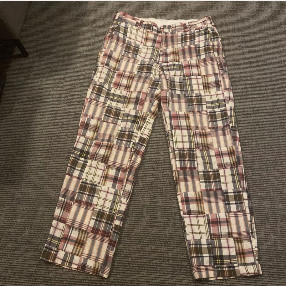 Jos. A. Bank Multicolor Plaid Chinos